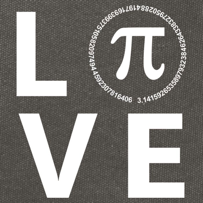 Love Pi Day 3.14 March 14th Math Geek Cotton Canvas Backpack