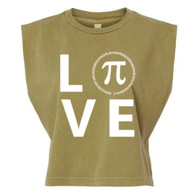 Love Pi Day 3.14 March 14th Math Geek Garment-Dyed Women's Muscle Tee