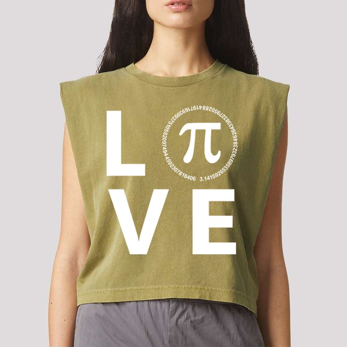 Love Pi Day 3.14 March 14th Math Geek Garment-Dyed Women's Muscle Tee