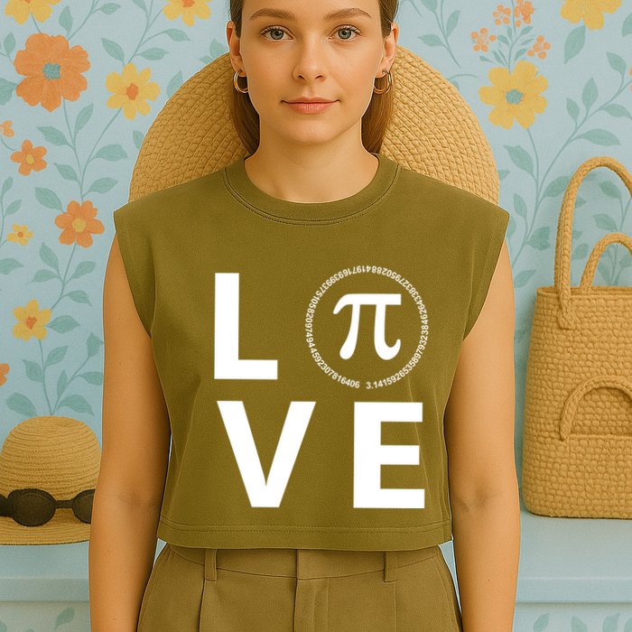 Love Pi Day 3.14 March 14th Math Geek Garment-Dyed Women's Muscle Tee