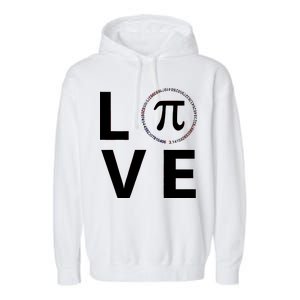 Love Pi Day 3.14 March 14th Math Geek Garment-Dyed Fleece Hoodie