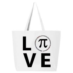 Love Pi Day 3.14 March 14th Math Geek 25L Jumbo Tote