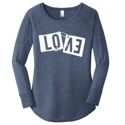 Love Pinned Cool Style Women's Perfect Tri Tunic Long Sleeve Shirt