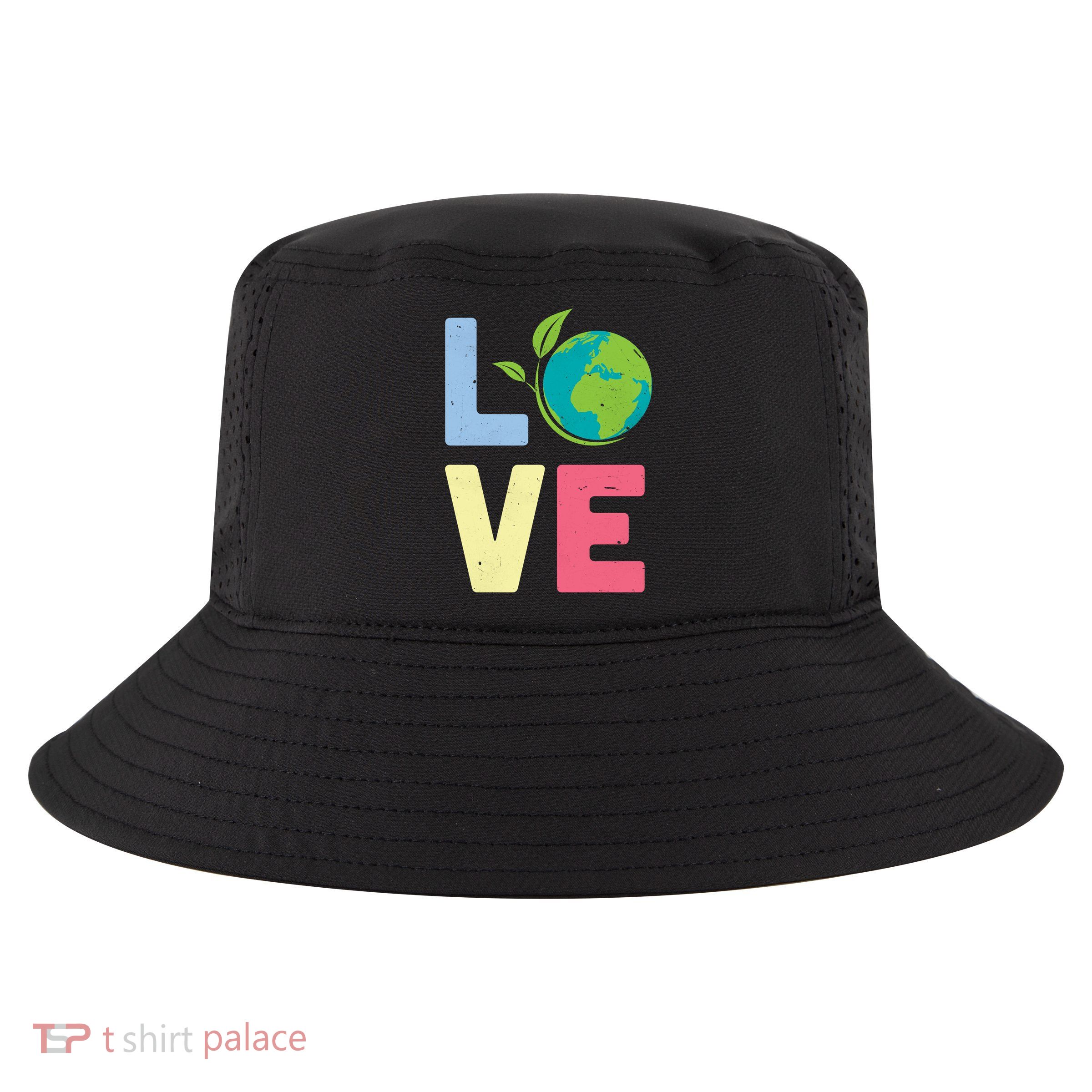 Love Planet Earth Day Cool Comfort Performance Bucket Hat