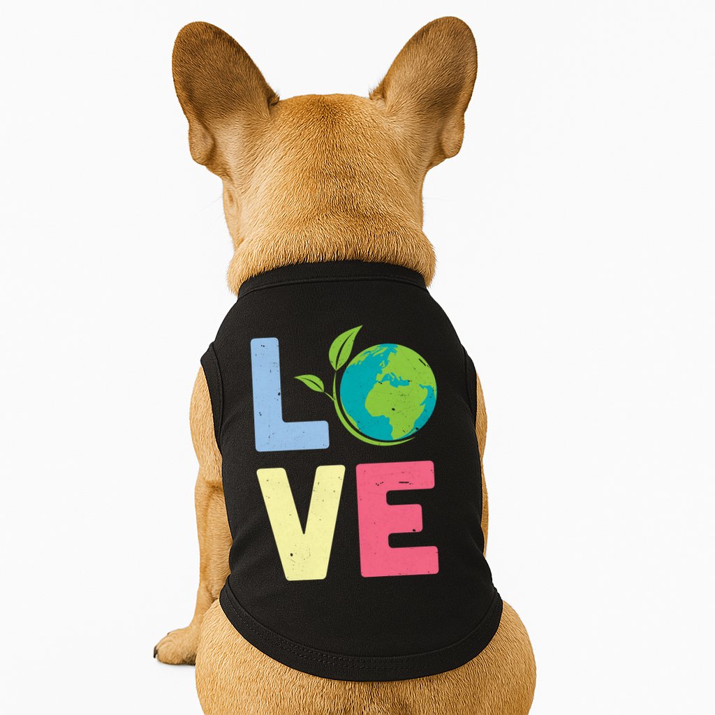 Love Planet Earth Day Doggie Tank