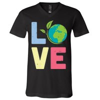 Love Planet Earth Day V-Neck T-Shirt