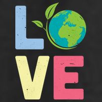 Love Planet Earth Day Adult Drive Performance Visor