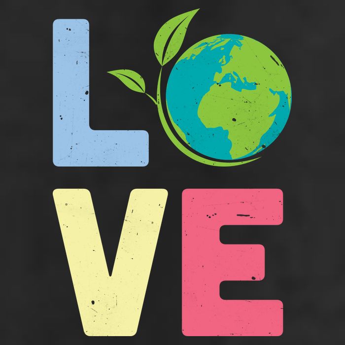 Love Planet Earth Day Adult Drive Performance Visor