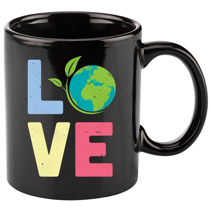 Love Planet Earth Day 11oz C Handle Ceramic Mug