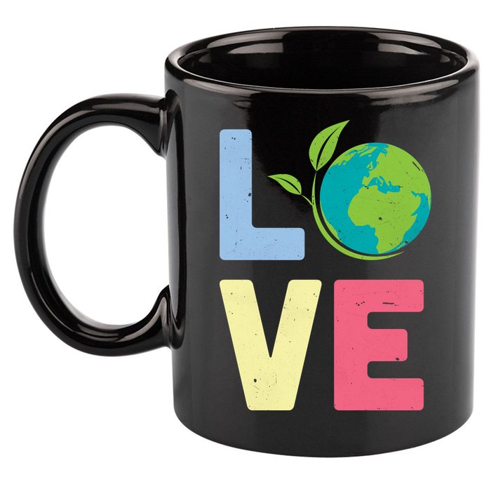 Love Planet Earth Day 11oz C Handle Ceramic Mug