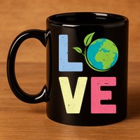 Love Planet Earth Day 11oz C Handle Ceramic Mug