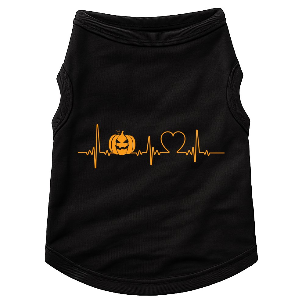 Love Pumpkins Halloween Heartbeat Doggie Tank