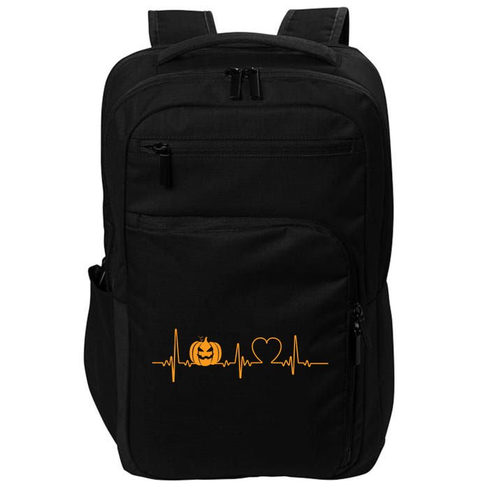 Love Pumpkins Halloween Heartbeat Impact Tech Backpack