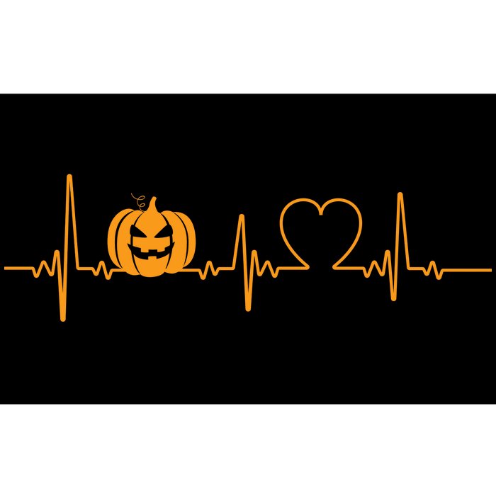 Love Pumpkins Halloween Heartbeat Bumper Sticker