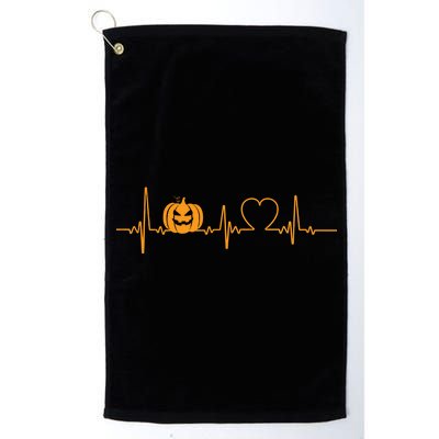 Love Pumpkins Halloween Heartbeat Platinum Collection Golf Towel