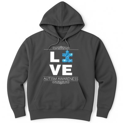 Love Puzzle Piece Autism Awareness Design Hoodie