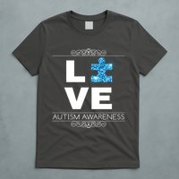 Love Puzzle Piece Autism Awareness Design T-Shirt