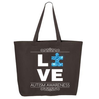 Love Puzzle Piece Autism Awareness Design 25L Jumbo Tote