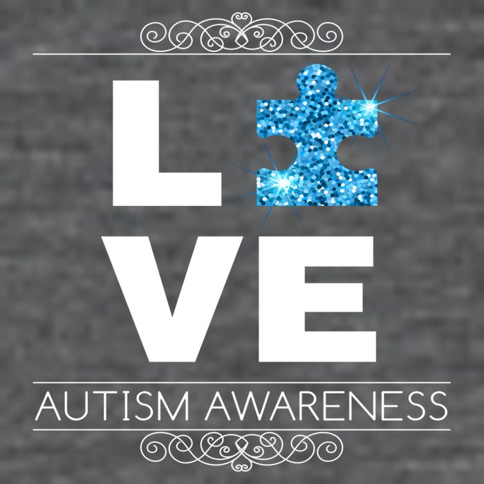Love Puzzle Piece Autism Awareness Design Baby Bodysuit