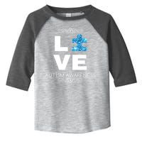 Love Puzzle Piece Autism Awareness Design Toddler Fine Jersey T-Shirt