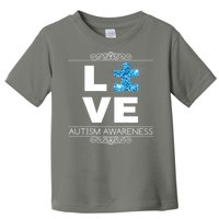 Love Puzzle Piece Autism Awareness Design Toddler T-Shirt