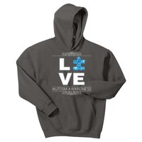 Love Puzzle Piece Autism Awareness Design Kids Hoodie