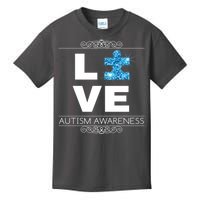 Love Puzzle Piece Autism Awareness Design Kids T-Shirt