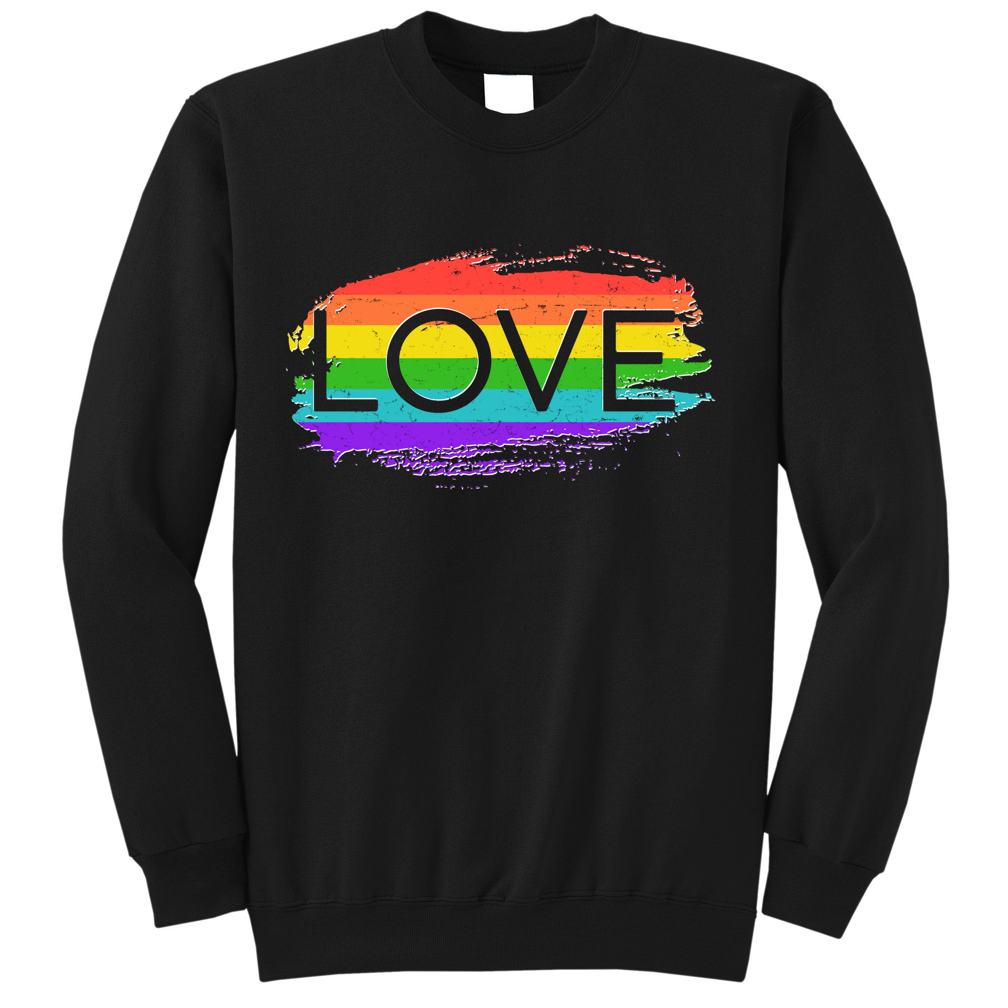 Love Rainbow Paint Gay Pride Sweatshirt