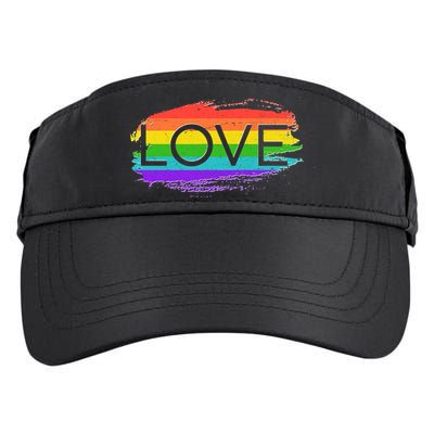 Love Rainbow Paint Gay Pride Adult Drive Performance Visor