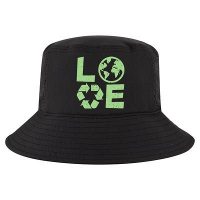 LOVE Recycle Earth Day Cool Comfort Performance Bucket Hat