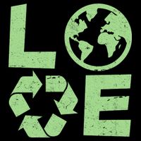 LOVE Recycle Earth Day Cooling Performance Crew T-Shirt