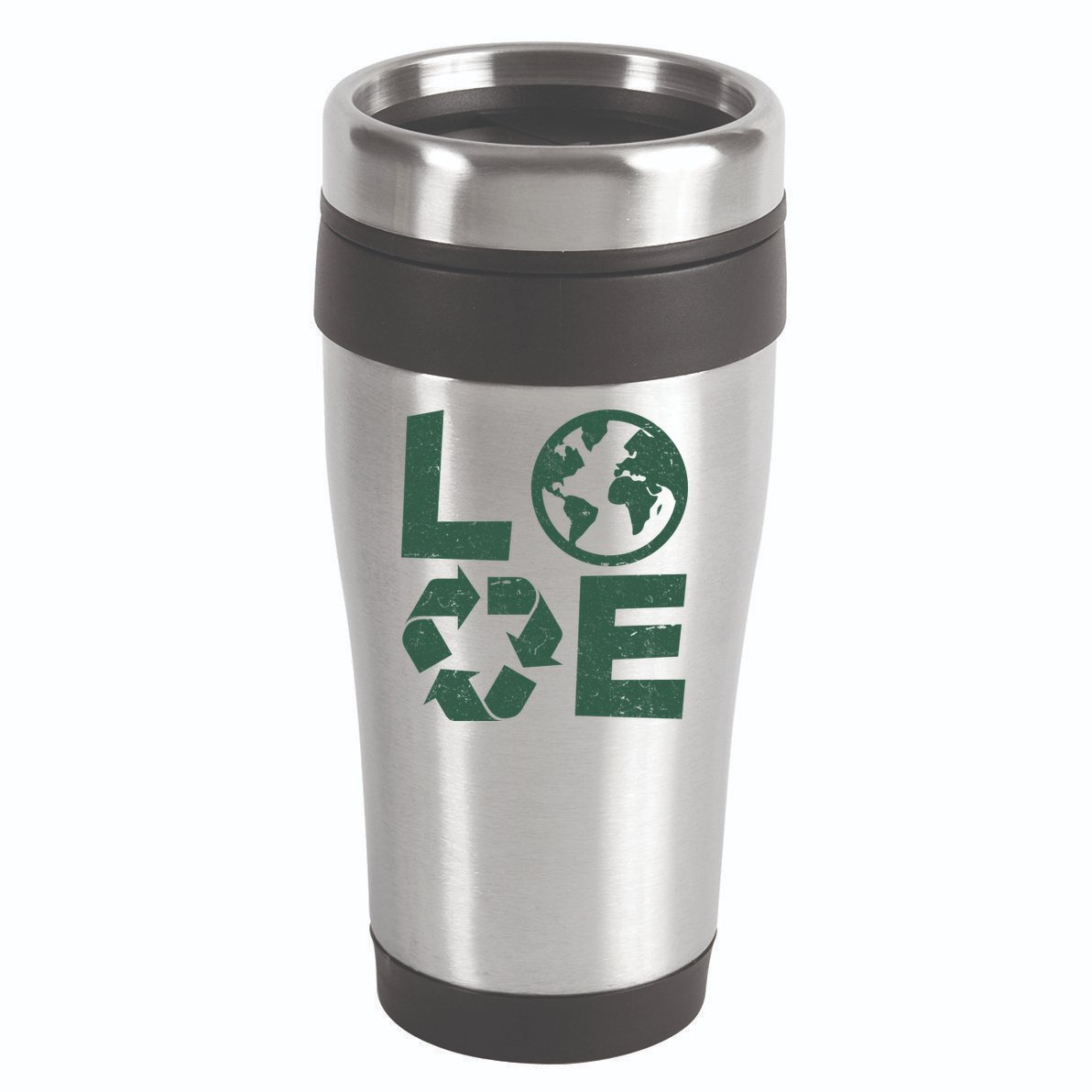 LOVE Recycle Earth Day 16oz Travel Tumbler