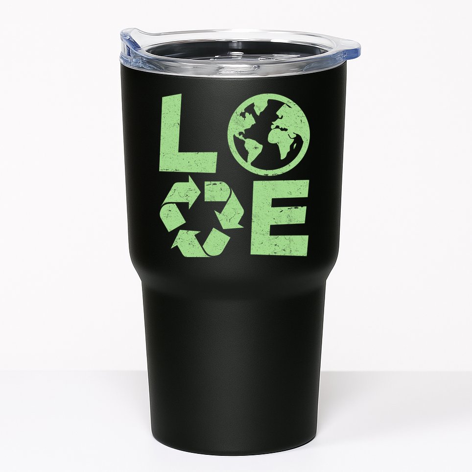 LOVE Recycle Earth Day Tumbler