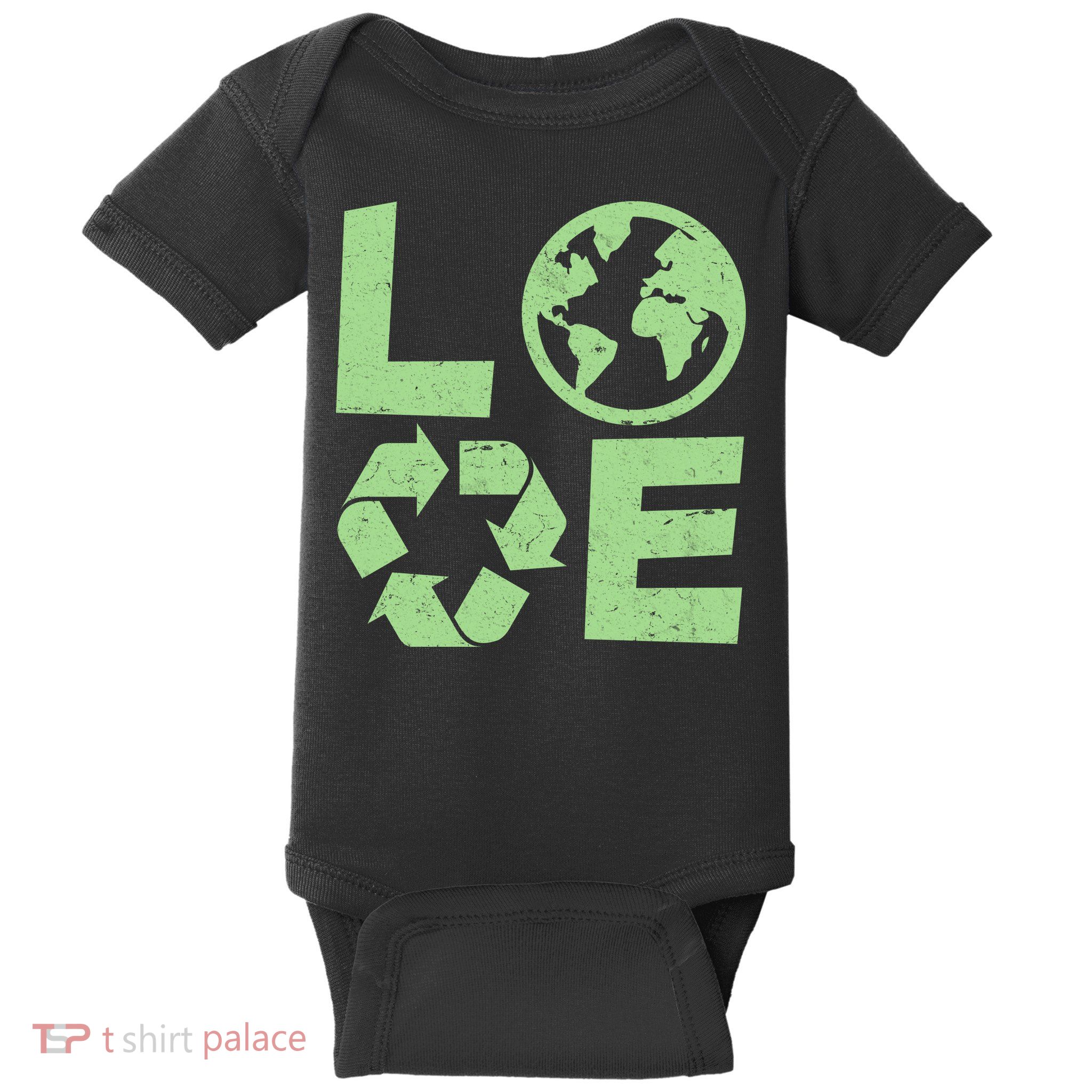 LOVE Recycle Earth Day Baby Bodysuit