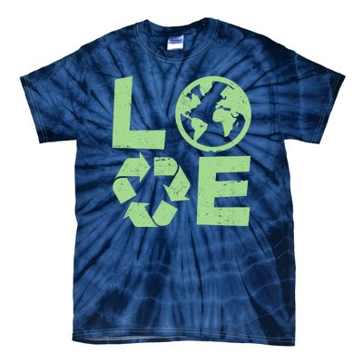 LOVE Recycle Earth Day Tie-Dye T-Shirt