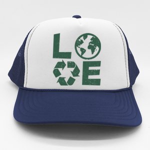 LOVE Recycle Earth Day Trucker Hat