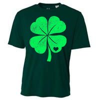 Love Shamrock Vintage Distressed Irish Clover Cooling Performance Crew T-Shirt