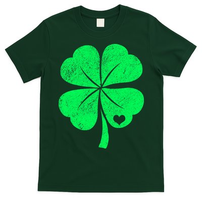 Love Shamrock Vintage Distressed Irish Clover T-Shirt