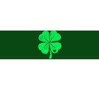 Love Shamrock Vintage Distressed Irish Clover Bumper Sticker