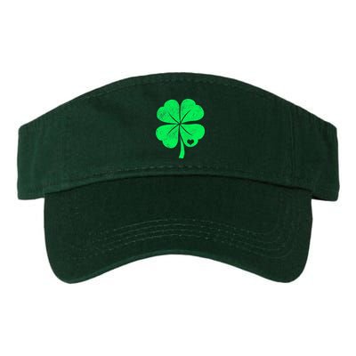 Love Shamrock Vintage Distressed Irish Clover Valucap Bio-Washed Visor