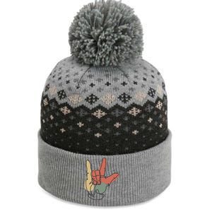 Love Sign Language The Baniff Cuffed Pom Beanie