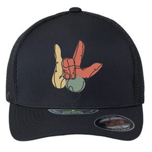 Love Sign Language Flexfit Unipanel Trucker Cap