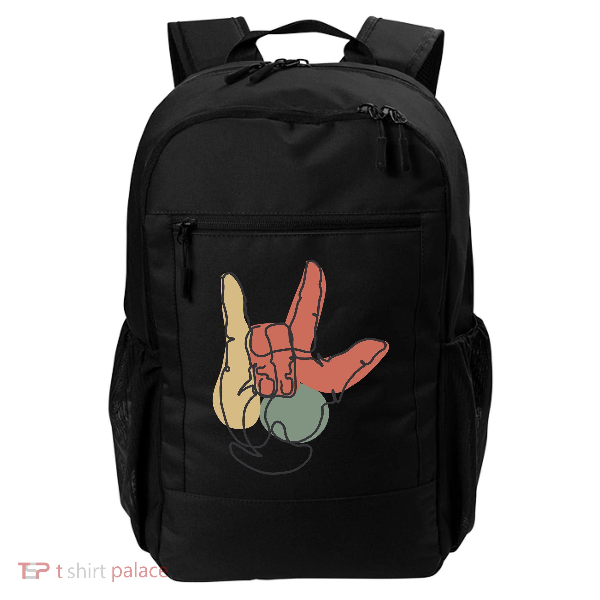 Love Sign Language Daily Commute Backpack