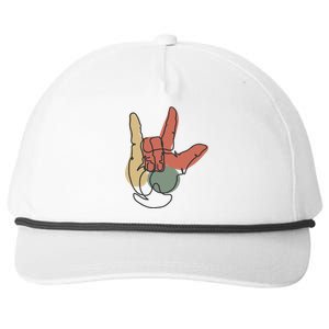 Love Sign Language Snapback Five-Panel Rope Hat