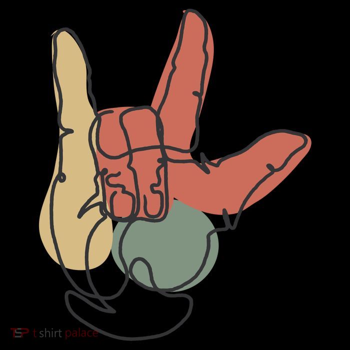 Love Sign Language Drawstring Bag