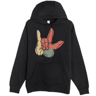 Love Sign Language Premium Pullover Hoodie