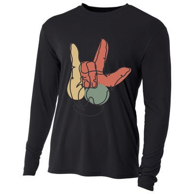 Love Sign Language Cooling Performance Long Sleeve Crew