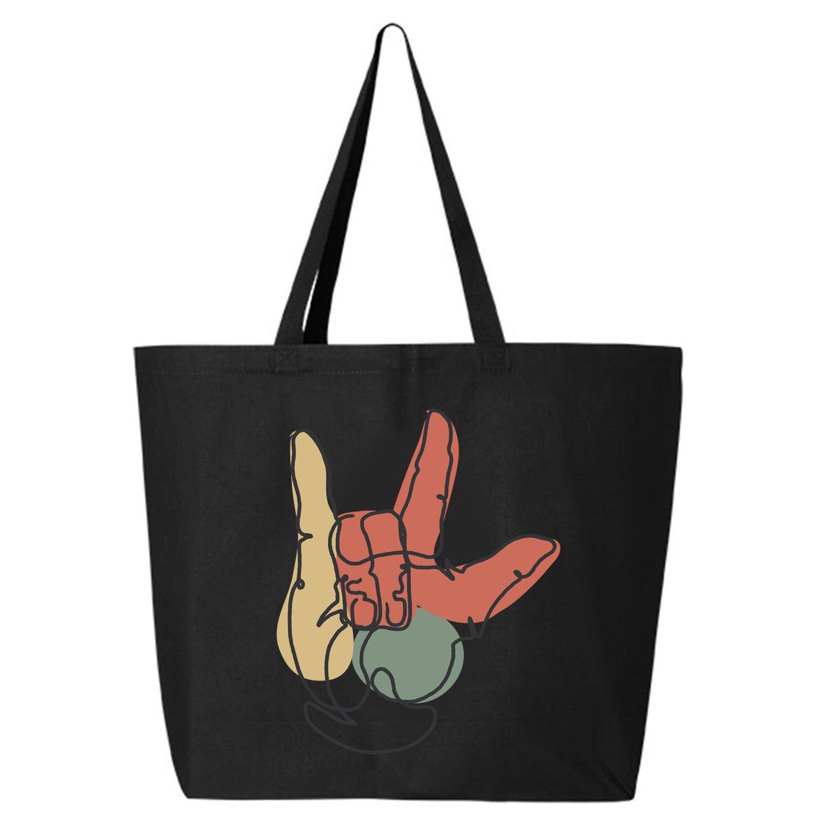 Love Sign Language 25L Jumbo Tote