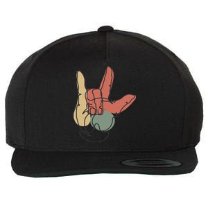 Love Sign Language Wool Snapback Cap