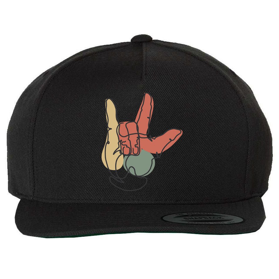 Love Sign Language Wool Snapback Cap